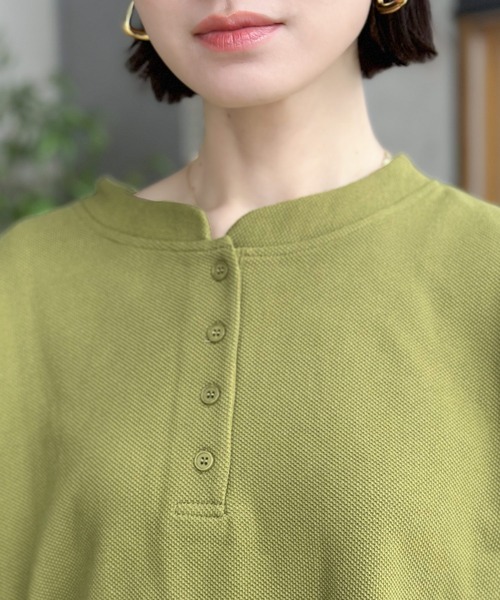 Java(ジャバ)の「《JaVaジャバ コラボ》綿100%ヘビーウェイト鹿の子スタンドネックTee(Tシャツ/カットソー・メンズ・ホワイト/ブラック/グリーン系その他・MEDIUM/LARGE/X-LARGE)」の10枚目の写真