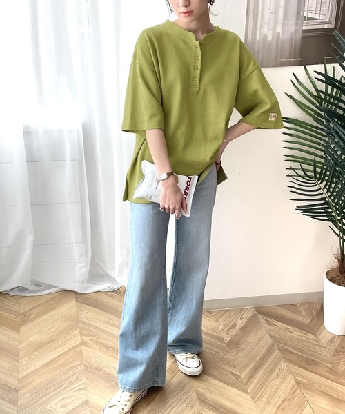 Java(ジャバ)の「《JaVaジャバ コラボ》綿100%ヘビーウェイト鹿の子スタンドネックTee(Tシャツ/カットソー・メンズ・ホワイト/ブラック/グリーン系その他・MEDIUM/LARGE/X-LARGE)」の12枚目の写真