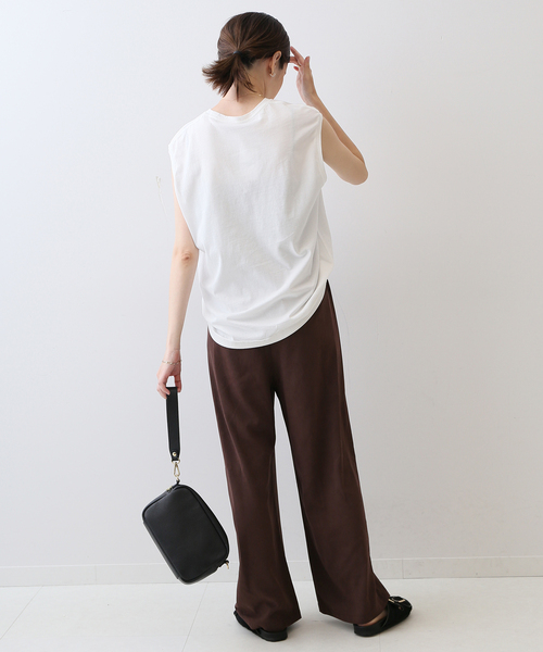 SLOBE IENA(スローブイエナ)の「ドライギャザーパンツ(その他パンツ・レディース・ブラウン/ブルー・36/38)」の5枚目の写真