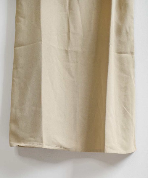 shopnikoniko(ショップニコニコ)の「バックリボン 細ストラップ キャミワンピ ロング丈(ワンピース・レディース・ベージュ/ブラック・フリー)」の17枚目の写真