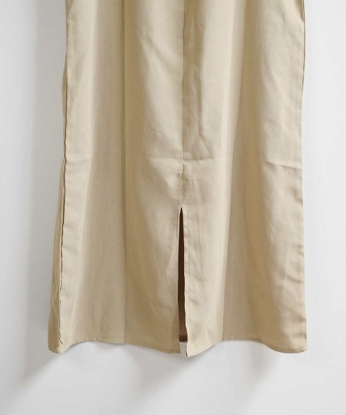 shopnikoniko(ショップニコニコ)の「バックリボン 細ストラップ キャミワンピ ロング丈(ワンピース・レディース・ベージュ/ブラック・フリー)」の18枚目の写真