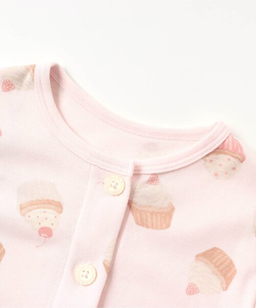 Ampersand(アンパサンド)の「カップケーキ柄前あきパジャマ(ルームウェア/パジャマ・キッズ・オフホワイト/ピンク・90/100/110/120/80/130/140)」の11枚目の写真