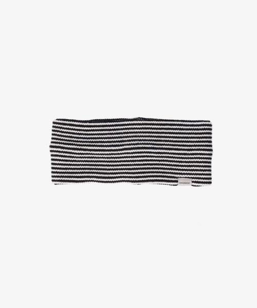 OVERRIDE（オーバーライド）の「OVERRIDE  STRIPE HEADBAND WOOL BLEND（ヘアバンド・メンズ・イエロー/ブラック/グリーン/ワイン・57~59cm）」の5枚目の写真