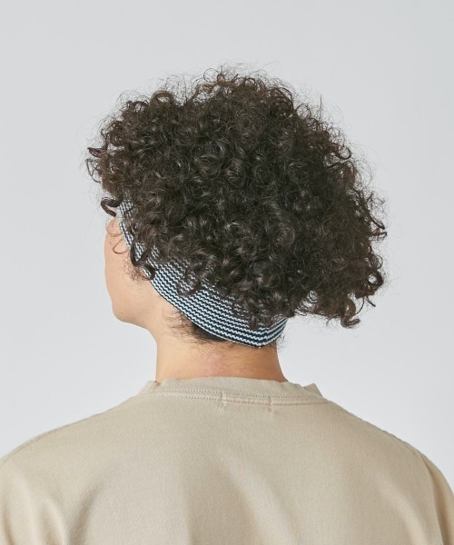 OVERRIDE（オーバーライド）の「OVERRIDE  STRIPE HEADBAND WOOL BLEND（ヘアバンド・メンズ・イエロー/ブラック/グリーン/ワイン・57~59cm）」の8枚目の写真