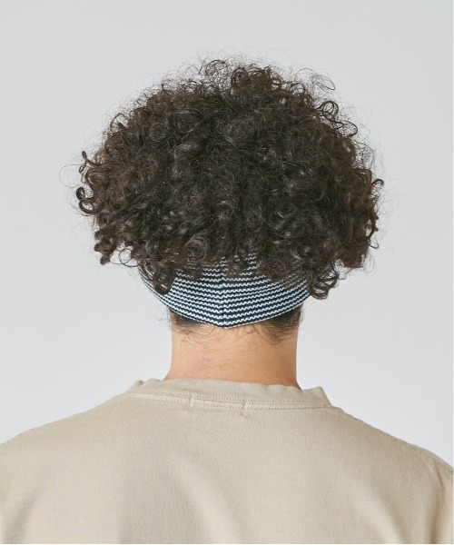 OVERRIDE（オーバーライド）の「OVERRIDE  STRIPE HEADBAND WOOL BLEND（ヘアバンド・メンズ・イエロー/ブラック/グリーン/ワイン・57~59cm）」の9枚目の写真
