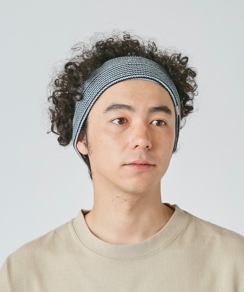 OVERRIDE（オーバーライド）の「OVERRIDE  STRIPE HEADBAND WOOL BLEND（ヘアバンド・メンズ・イエロー/ブラック/グリーン/ワイン・57~59cm）」の10枚目の写真