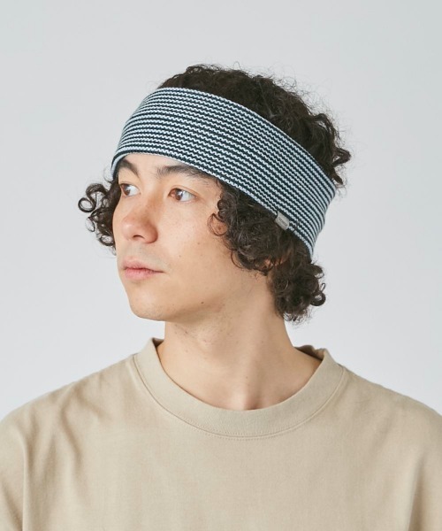 OVERRIDE（オーバーライド）の「OVERRIDE  STRIPE HEADBAND WOOL BLEND（ヘアバンド・メンズ・イエロー/ブラック/グリーン/ワイン・57~59cm）」の13枚目の写真