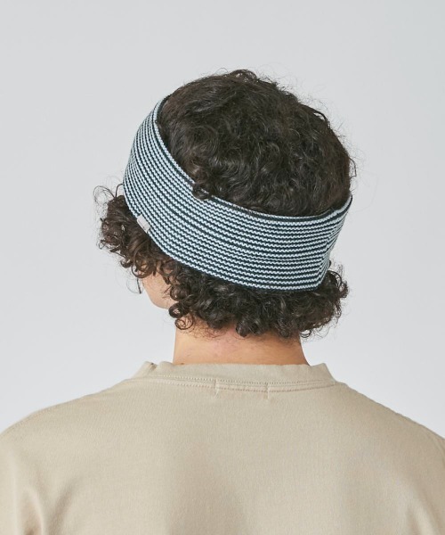 OVERRIDE（オーバーライド）の「OVERRIDE  STRIPE HEADBAND WOOL BLEND（ヘアバンド・メンズ・イエロー/ブラック/グリーン/ワイン・57~59cm）」の14枚目の写真