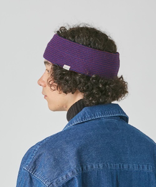 OVERRIDE（オーバーライド）の「OVERRIDE  STRIPE HEADBAND WOOL BLEND（ヘアバンド・メンズ・イエロー/ブラック/グリーン/ワイン・57~59cm）」の19枚目の写真