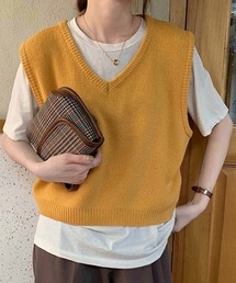 Cham. | シンプルＶネックベスト(ベスト)