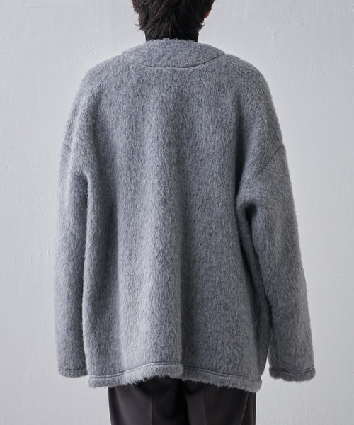 Lui's(ルイス)の「スライバーカーディガン(カーディガン/ボレロ・メンズ・グレー/ブラック・FREE)」の13枚目の写真