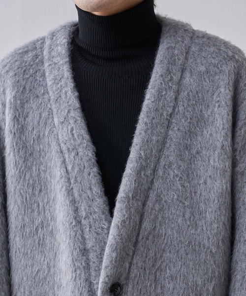 Lui's(ルイス)の「スライバーカーディガン(カーディガン/ボレロ・メンズ・グレー/ブラック・FREE)」の7枚目の写真