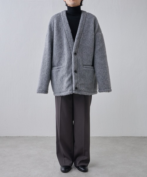 Lui's(ルイス)の「スライバーカーディガン(カーディガン/ボレロ・メンズ・グレー/ブラック・FREE)」の21枚目の写真