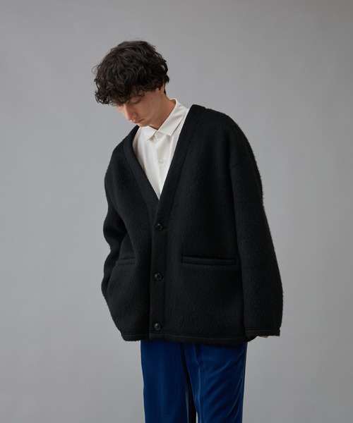 Lui's(ルイス)の「スライバーカーディガン(カーディガン/ボレロ・メンズ・グレー/ブラック・FREE)」の19枚目の写真