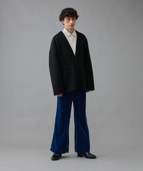 Lui's(ルイス)の「スライバーカーディガン(カーディガン/ボレロ・メンズ・グレー/ブラック・FREE)」の5枚目の写真