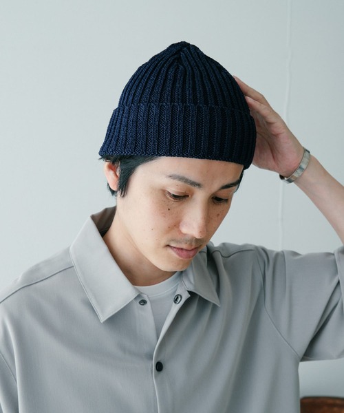ITEMS URBANRESEARCH（アイテムズ アーバンリサーチ）の「ストローヤーン ワッチ（ニットキャップ/ビーニー・メンズ・グレー/ブラック/オフホワイト/ネイビー/ベージュ・-）」の7枚目の写真