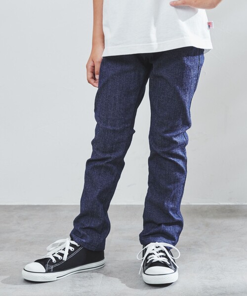 coen(コーエン)の「イージースキニーパンツ22FW(その他パンツ・キッズ・ブラック/コバルトブルー・100/110/120/130/140/150)」の2枚目の写真