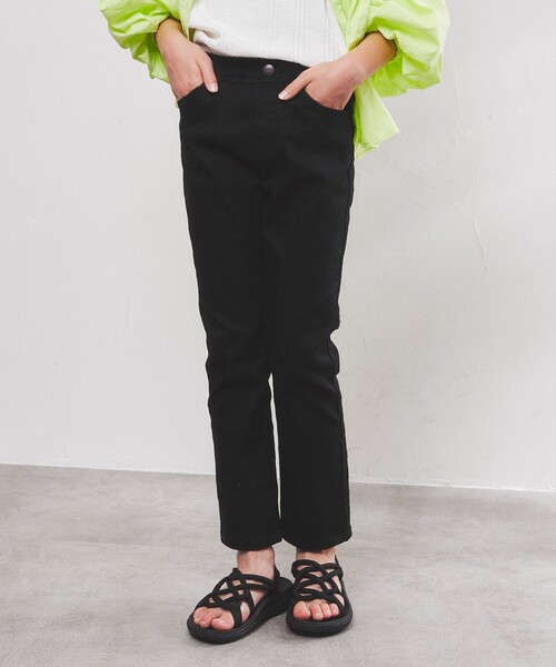 coen(コーエン)の「イージースキニーパンツ22FW(その他パンツ・キッズ・ブラック/コバルトブルー・100/110/120/130/140/150)」の1枚目の写真