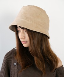 14+ | スエード斜め切り替えバケットハット(ハット)