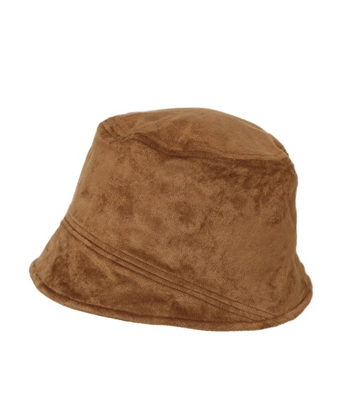 14+（イチヨンプラス）の「スエード斜め切り替えバケットハット（ハット・レディース・ブラック/ベージュ/ブラウン・FREE）」の22枚目の写真