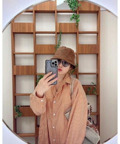 14+（イチヨンプラス）の「スエード斜め切り替えバケットハット（ハット・レディース・ブラック/ベージュ/ブラウン・FREE）」の8枚目の写真