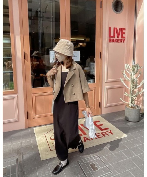 14+（イチヨンプラス）の「スエード斜め切り替えバケットハット（ハット・レディース・ブラック/ベージュ/ブラウン・FREE）」の12枚目の写真