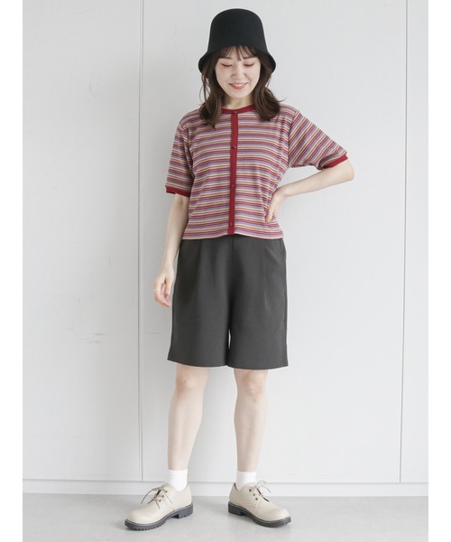 ehka sopo（エヘカソポ）の「ショートパンツ(セットアップ可)（その他パンツ・レディース・ベージュ/ブラウン/チャコール・ﾌﾘ-）」の15枚目の写真