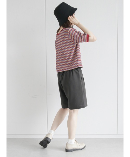 ehka sopo（エヘカソポ）の「ショートパンツ(セットアップ可)（その他パンツ・レディース・ベージュ/ブラウン/チャコール・ﾌﾘ-）」の17枚目の写真