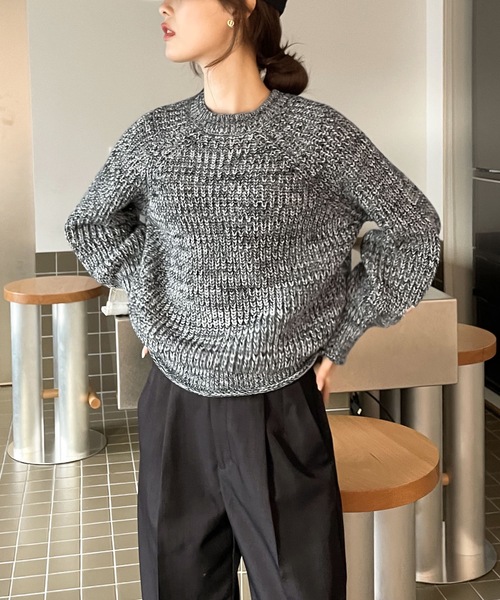 Java(ジャバ)の「《JaVa ジャバコラボ》ほろ甘感増す。ざっくり編みチャンキーニットプルオーバー(ニット/セーター・レディース・チャコールグレー/ライトグレー/ベージュ/オレンジ・SMALL/MEDIUM/LARGE/X-LARGE)」の13枚目の写真