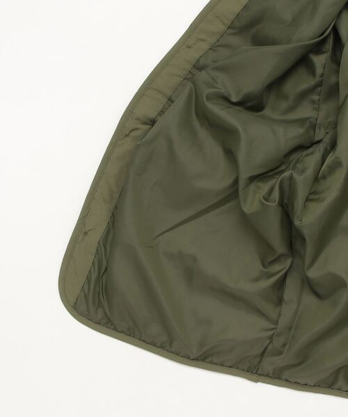 COMMON WARE（コモンウェアー）の「COMMONWARE:N/C RIPSTOP QUILTING LINER BLOUSON/NCリップストップ瓢箪キルトライナーブルゾン（ミリタリージャケット・レディース・ベージュ/ブラック/カーキ・L/XL/M）」の5枚目の写真