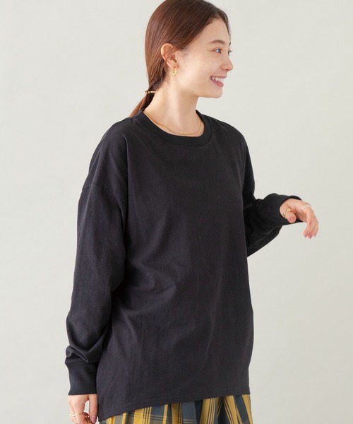 LAVEANGE（ラビアンジェ）の「バックタックプルオーバー（Tシャツ/カットソー・レディース・ブラック/ブラウン/アイボリー・LL/3L/4L/5L/M）」の15枚目の写真