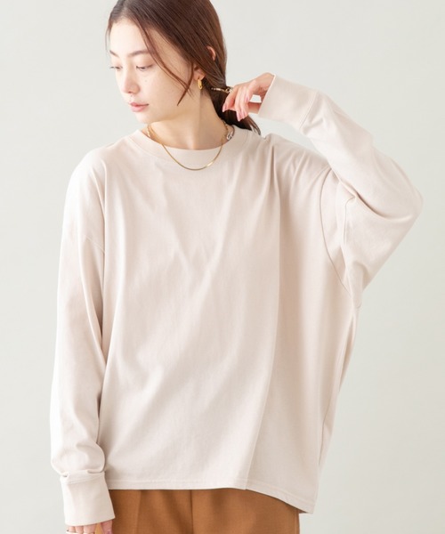 LAVEANGE（ラビアンジェ）の「バックタックプルオーバー（Tシャツ/カットソー・レディース・ブラック/ブラウン/アイボリー・LL/3L/4L/5L/M）」の13枚目の写真