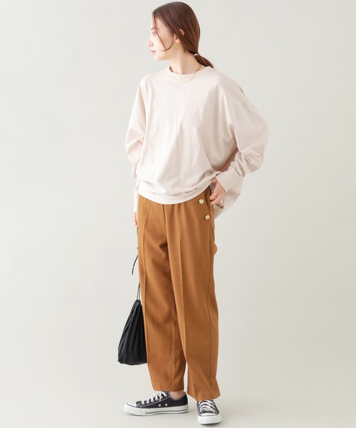 LAVEANGE（ラビアンジェ）の「バックタックプルオーバー（Tシャツ/カットソー・レディース・ブラック/ブラウン/アイボリー・LL/3L/4L/5L/M）」の18枚目の写真