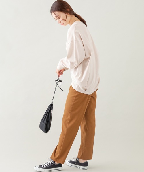 LAVEANGE（ラビアンジェ）の「バックタックプルオーバー（Tシャツ/カットソー・レディース・ブラック/ブラウン/アイボリー・LL/3L/4L/5L/M）」の14枚目の写真