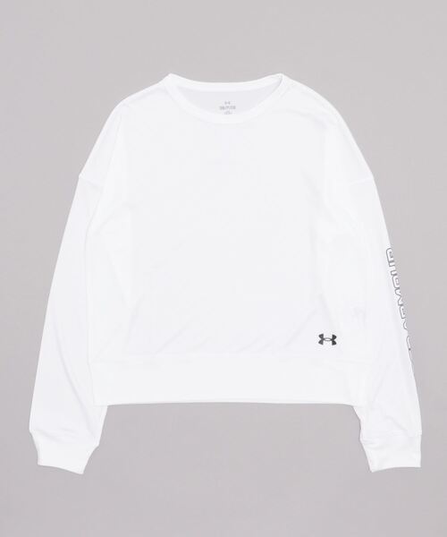 UNDER ARMOUR(アンダーアーマー)の「アンダーアーマー UNDER ARMOUR UA TECH GRAPHIC LONG SLEEVE(Tシャツ/カットソー・レディース・ホワイト/ブラック・M/S/L)」の1枚目の写真