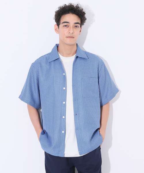 Oriens JOURNAL STANDARD(オリエンス ジャーナルスタンダード)の「Woven Check SH / ウーブンチェックシャツ(シャツ/ブラウス・メンズ・ピンク/グリーン/ブルー系その他・MEDIUM/LARGE)」の2枚目の写真