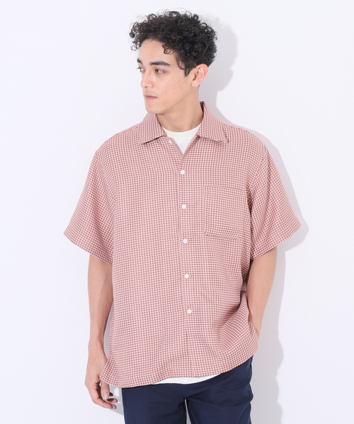 Oriens JOURNAL STANDARD(オリエンス ジャーナルスタンダード)の「Woven Check SH / ウーブンチェックシャツ(シャツ/ブラウス・メンズ・ピンク/グリーン/ブルー系その他・MEDIUM/LARGE)」の3枚目の写真