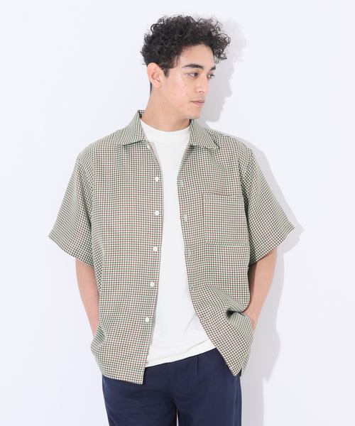Oriens JOURNAL STANDARD(オリエンス ジャーナルスタンダード)の「Woven Check SH / ウーブンチェックシャツ(シャツ/ブラウス・メンズ・ピンク/グリーン/ブルー系その他・MEDIUM/LARGE)」の1枚目の写真