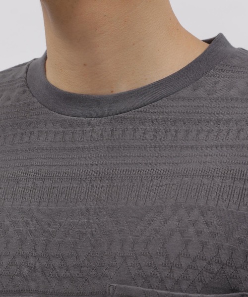 LAKOLE(ラコレ)の「TCジャカードロングTシャツ / 134893(Tシャツ/カットソー・メンズ・ホワイト/ネイビー/チャコール・X-LARGE/MEDIUM/LARGE)」の20枚目の写真