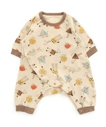 Ampersand | どうぶつまるさんかくしかく柄カバーオール(ロンパース)