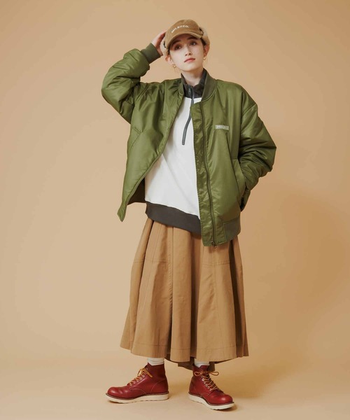 MILKFED.(ミルクフェド)の「TWILL FLARE SKIRT(スカート・レディース・ブラック/ベージュ・S/M)」の18枚目の写真