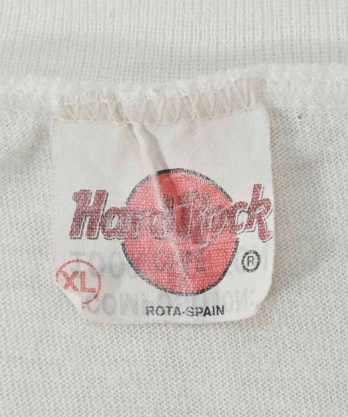 【ヴィンテージ古着】Hard Rock CAFE/ハードロックカフェ ロゴ プリントTシャツ スペイン製（Tシャツ/カットソー）｜VINTAGE（ヴィンテージ）