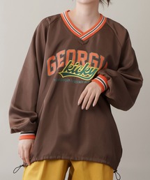 SPINNS | 【ゆるシルエット】ラインロゴデザイン ナイロントップス(その他トップス)