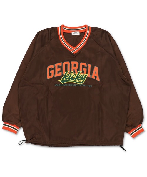 SPINNS（スピンズ）の「【ゆるシルエット】ラインロゴデザイン ナイロントップス（その他トップス・レディース・ブルー/ブラック/オフホワイト/ネイビー/ブラウン・ONESIZE）」の21枚目の写真