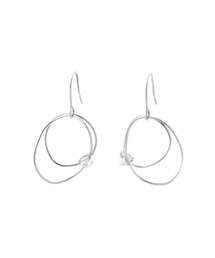 ANEMONE | ビジュー×重なりサークルピアス(ピアス(両耳用))