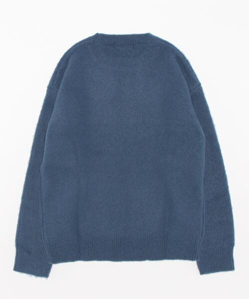 Grand PARK（グランドパーク）の「シャギーニットクルーネック（ニット/セーター・メンズ・ベージュ/グリーン/ブルー/グレー・LARGE/MEDIUM）」の5枚目の写真