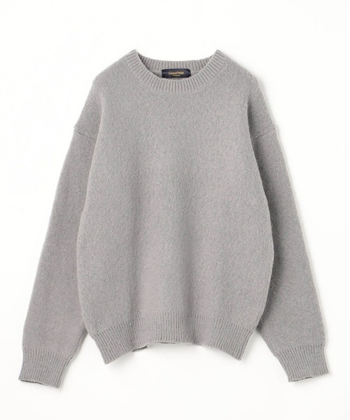 Grand PARK（グランドパーク）の「シャギーニットクルーネック（ニット/セーター・メンズ・ベージュ/グリーン/ブルー/グレー・LARGE/MEDIUM）」の2枚目の写真