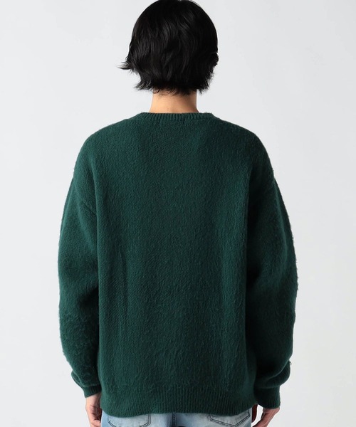 Grand PARK（グランドパーク）の「シャギーニットクルーネック（ニット/セーター・メンズ・ベージュ/グリーン/ブルー/グレー・LARGE/MEDIUM）」の6枚目の写真