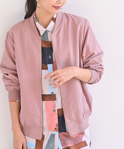 rps（アールピーエス）の「ピーチ起毛ＭＡ－１（MA-1・レディース・ブラック/カーキ/ピンク/モカ・フリー）」の4枚目の写真