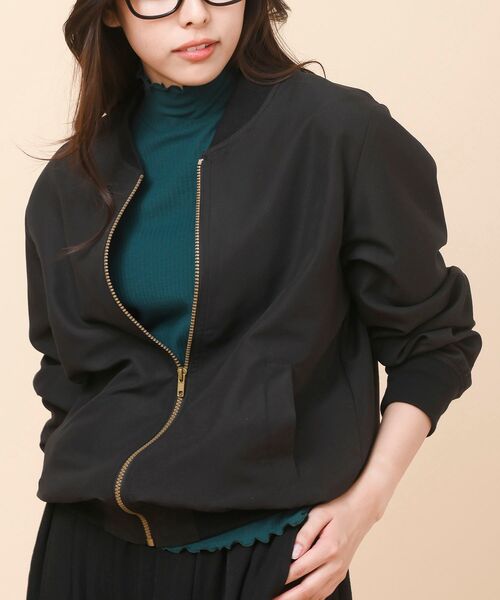 rps（アールピーエス）の「ピーチ起毛ＭＡ－１（MA-1・レディース・ブラック/カーキ/ピンク/モカ・フリー）」の5枚目の写真